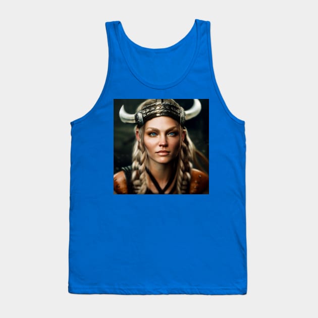 Viking Shield Maiden Tank Top by Grassroots Green